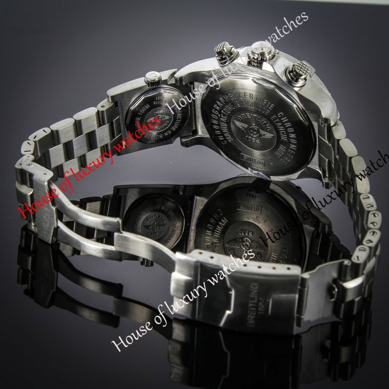 Копия Часы Breitling 1884 Chronometre Duos Time Silver-Blue H100650