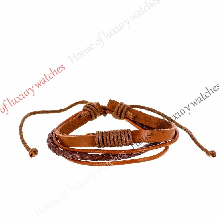 Копия  Мужской кожаный браслет H400005