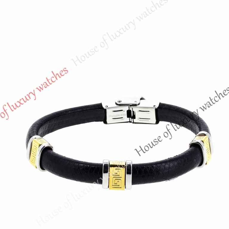 Копия  Мужской кожаный браслет H400009