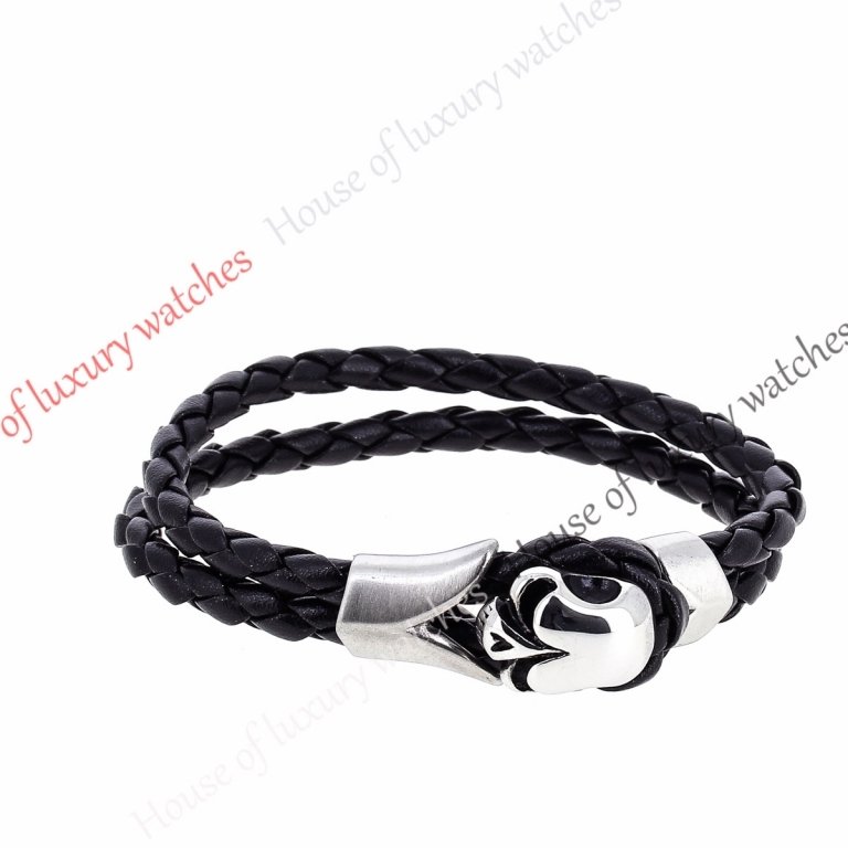 Копия Мужской кожаный браслет H400011