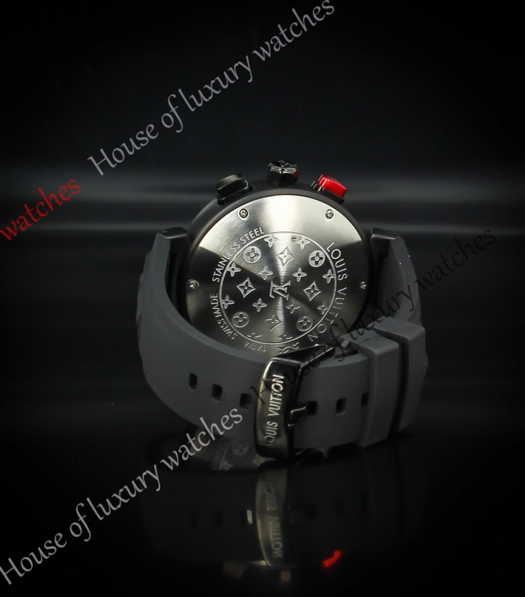 Копия Часы Louis Vuitton America Cup Black-Red H101035