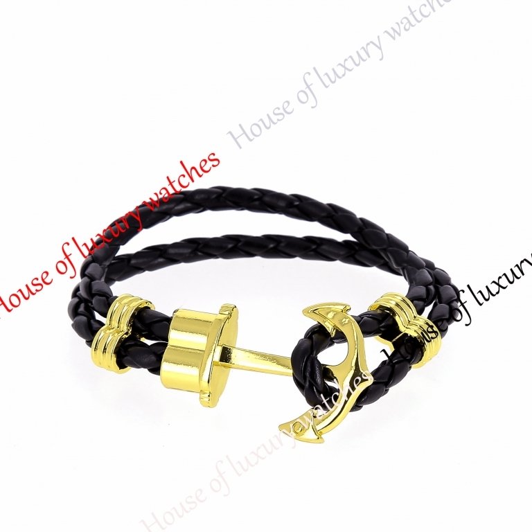 Копия  Мужской кожаный браслет H400023