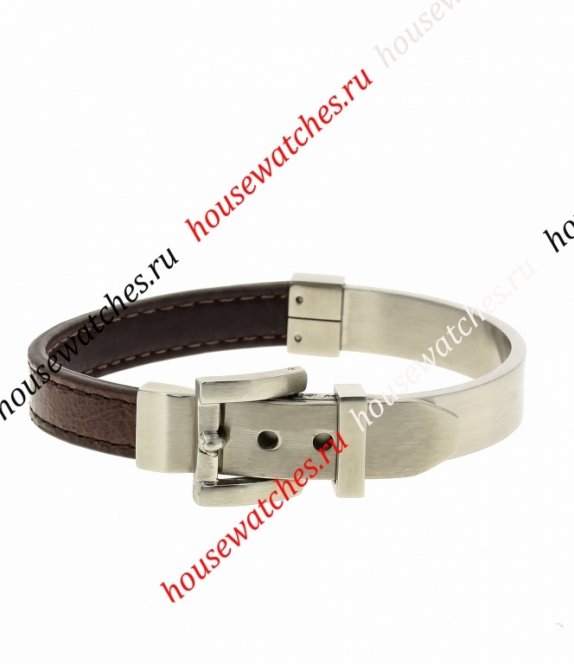 Копия  Мужской кожаный браслет H400033