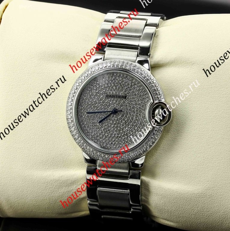 Копия Часы Cartier Ballon Bleu de Cartier Whis Tiggling Diamonds H101916