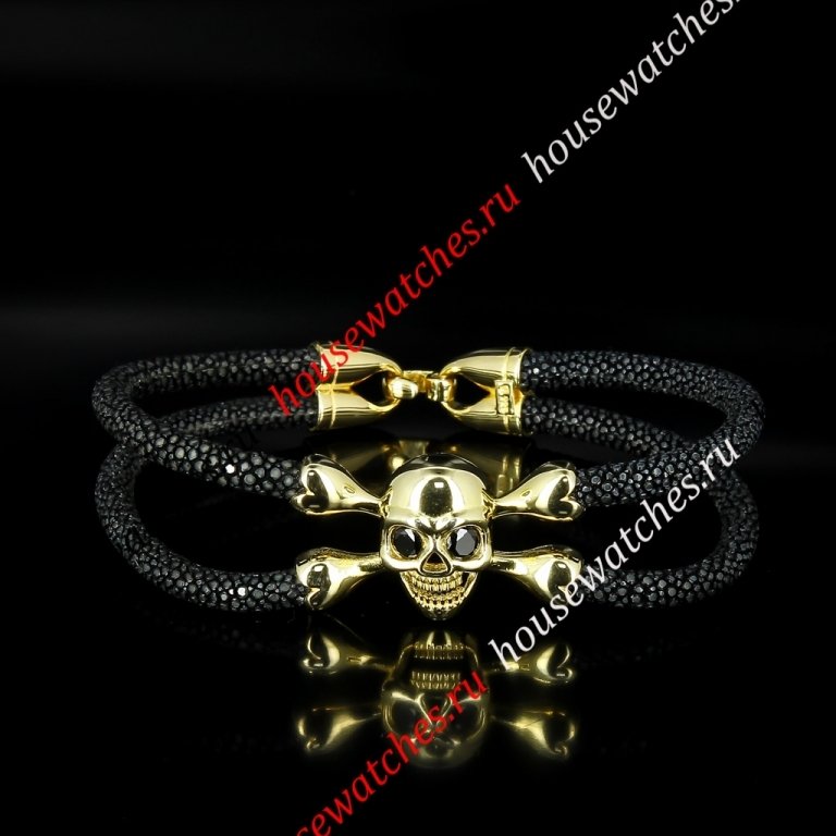 Копия  Мужской кожаный браслет H400040