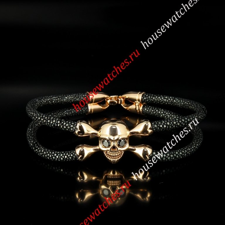 Копия  Мужской кожаный браслет H400042