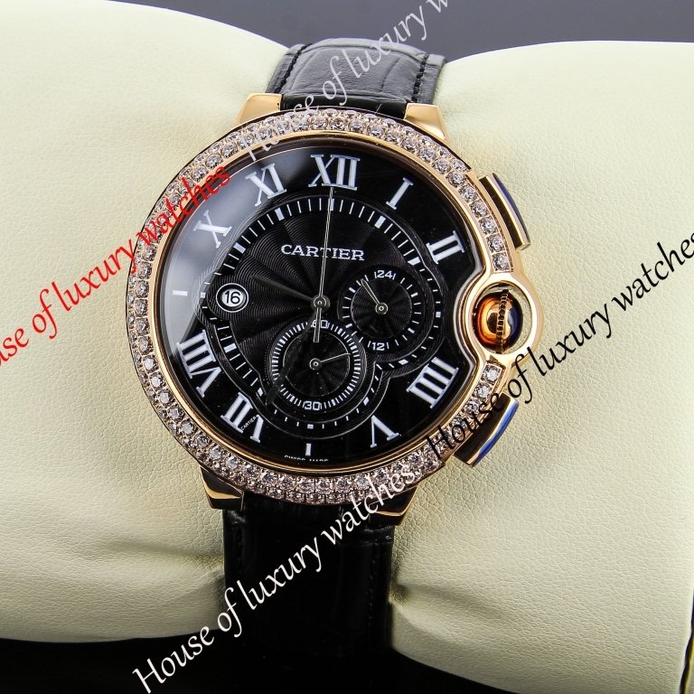 Копия Часы Cartier Ballon Black de Cartier Chronograph H100609