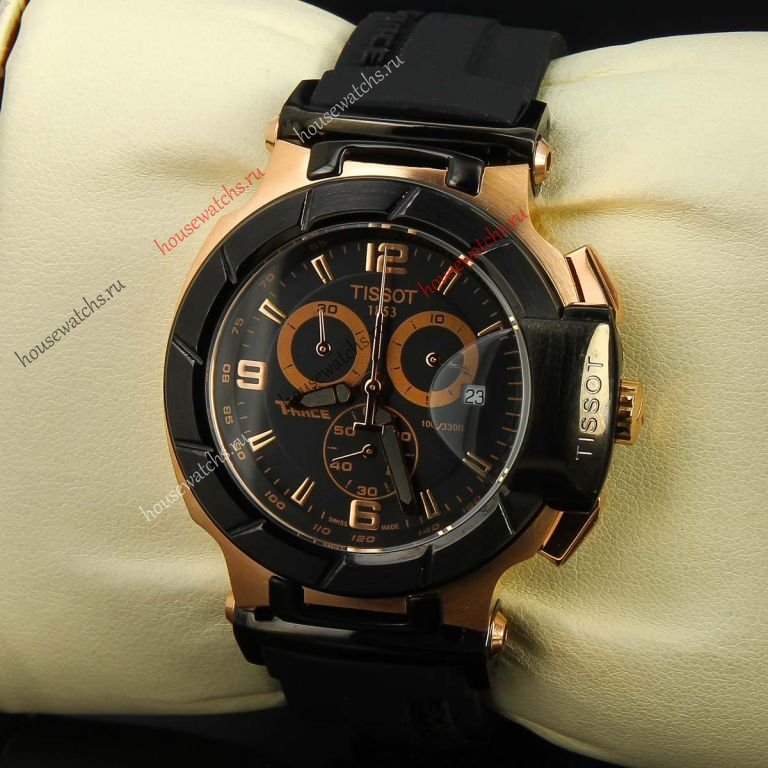 Копия Часы Tissot T-Race Chronograph Mens Black Dial H102988
