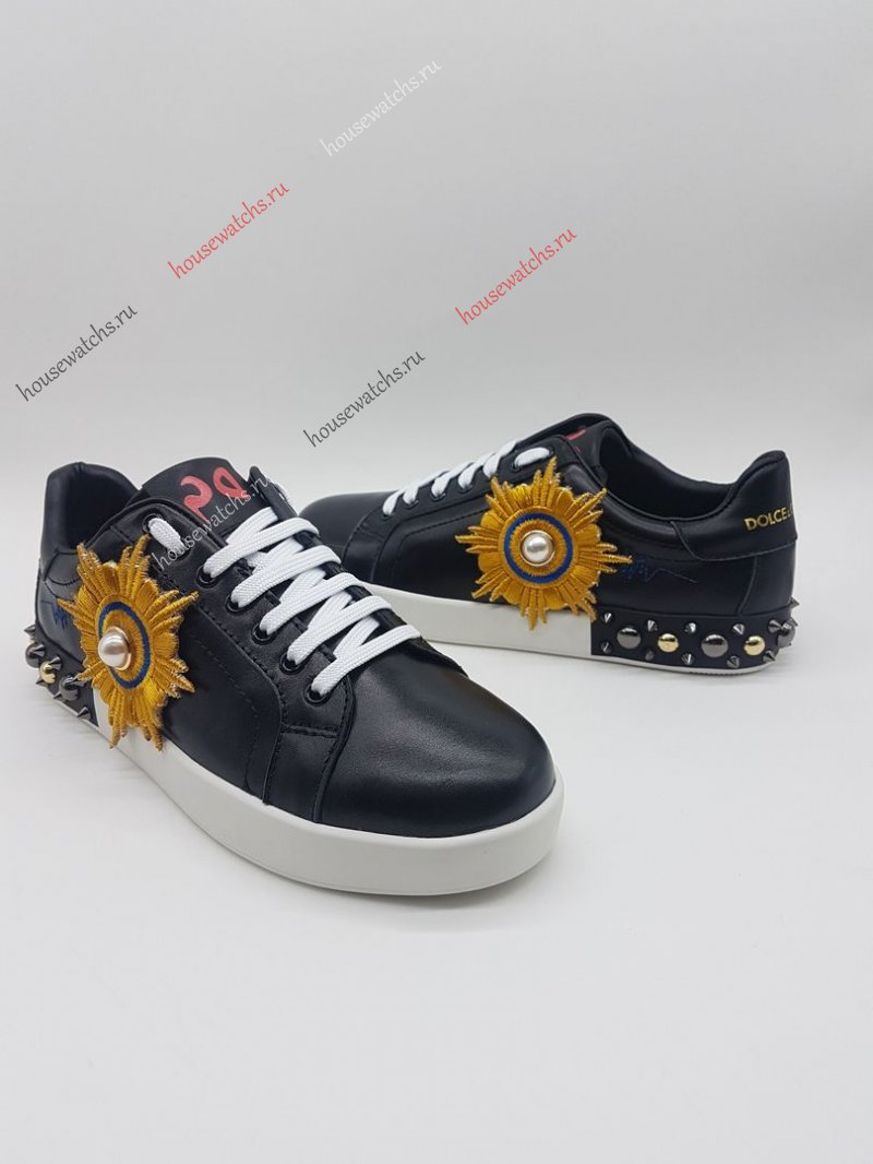 Копия  Кеды Dolce&Gabbana черные H800154