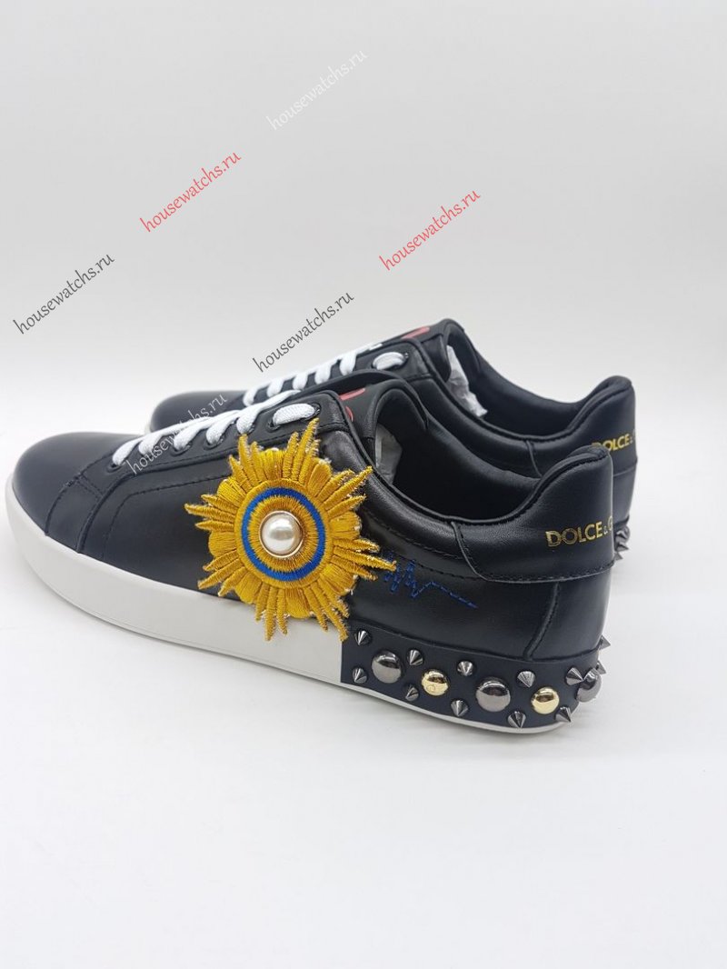 Копия  Кеды Dolce&Gabbana черные H800154