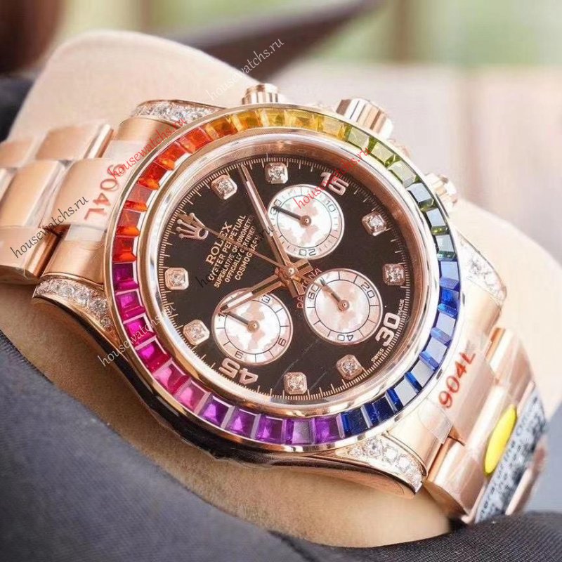 Копия Часы Rolex Oyster Perpetual Daytona Rainbow HЭ260