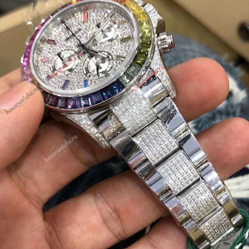 Копия Часы Rolex Oyster Perpetual Daytona Rainbow HЭ356