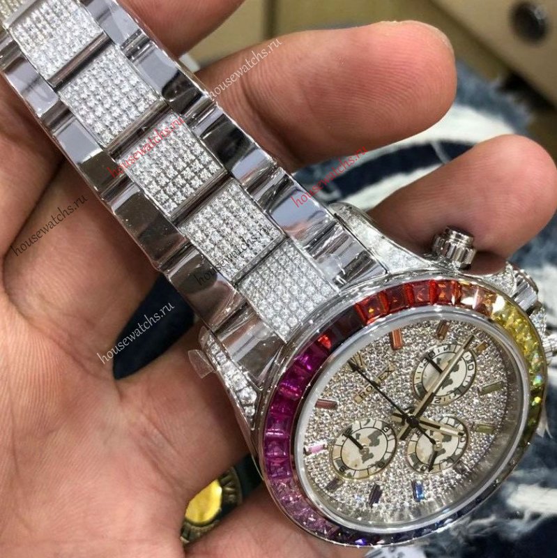 Копия Часы Rolex Oyster Perpetual Daytona Rainbow HЭ356