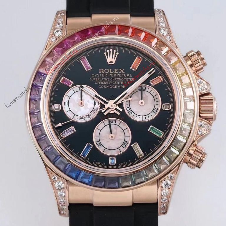 Копия Часы Rolex Oyster Perpetual Daytona Rainbow HЭ402
