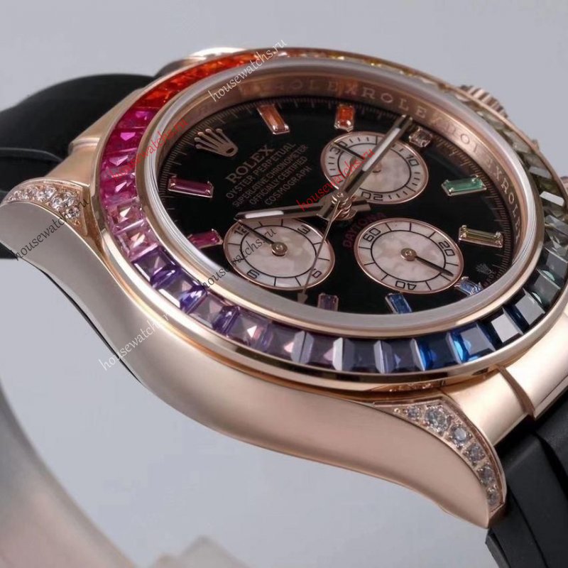 Копия Часы Rolex Oyster Perpetual Daytona Rainbow HЭ402