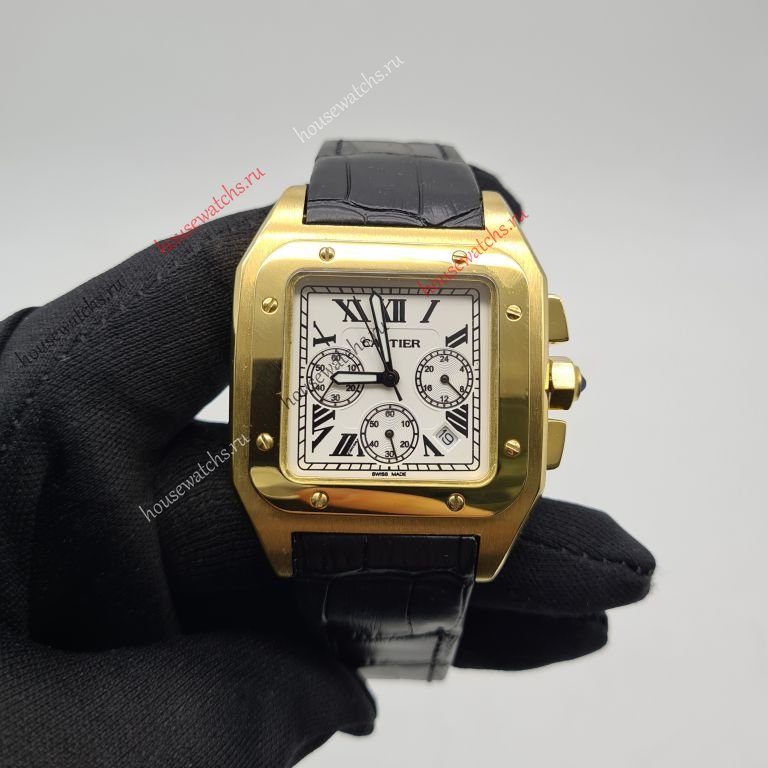 Копия Часы Cartier Santos 100 H104308