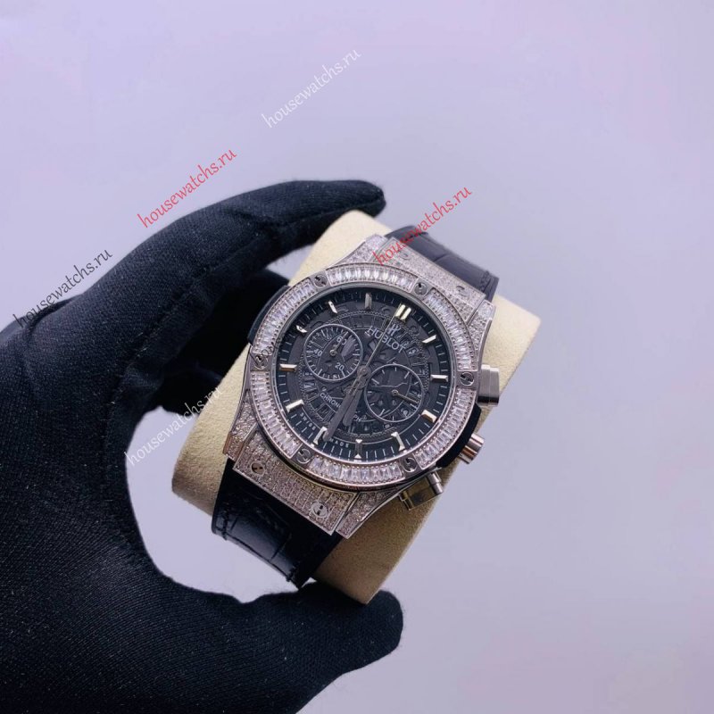 Копия Часы Hublot Classic Fusion Chrono Diamonds H104371