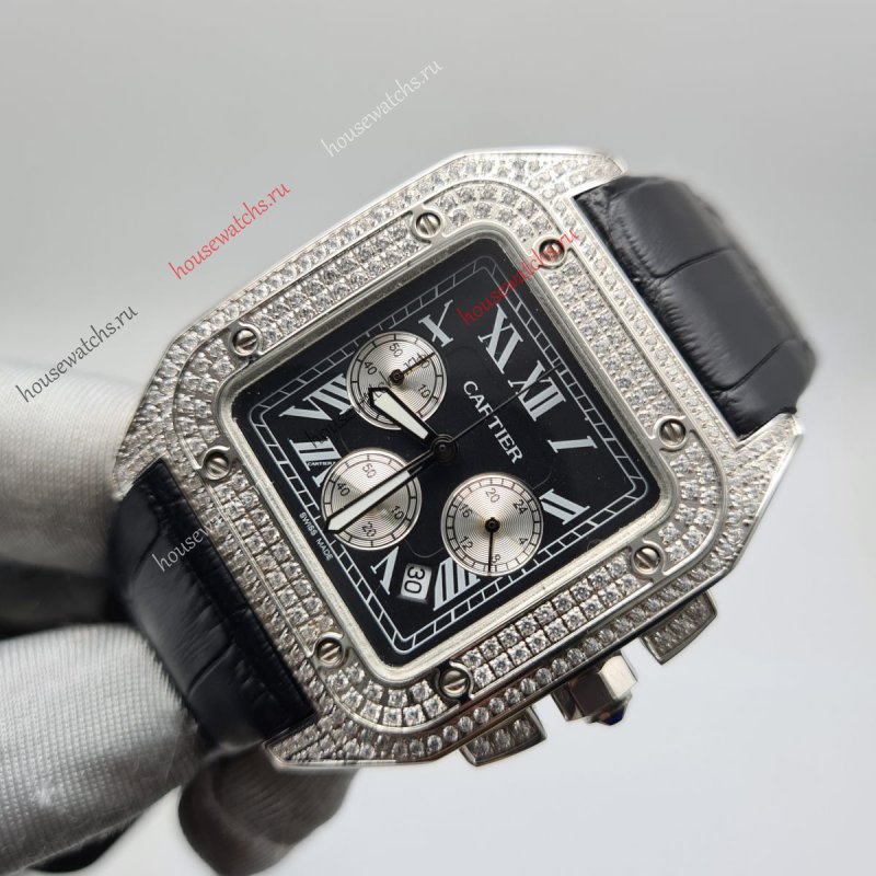 Копия Часы Cartier Santos 100 H104718