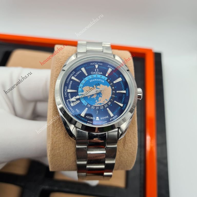 Копия Часы Omega Seamaster Aqua Terra GMT Worldtimer Артикул H105200