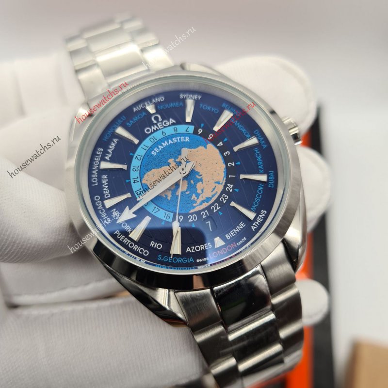 Копия Часы Omega Seamaster Aqua Terra GMT Worldtimer Артикул H105200