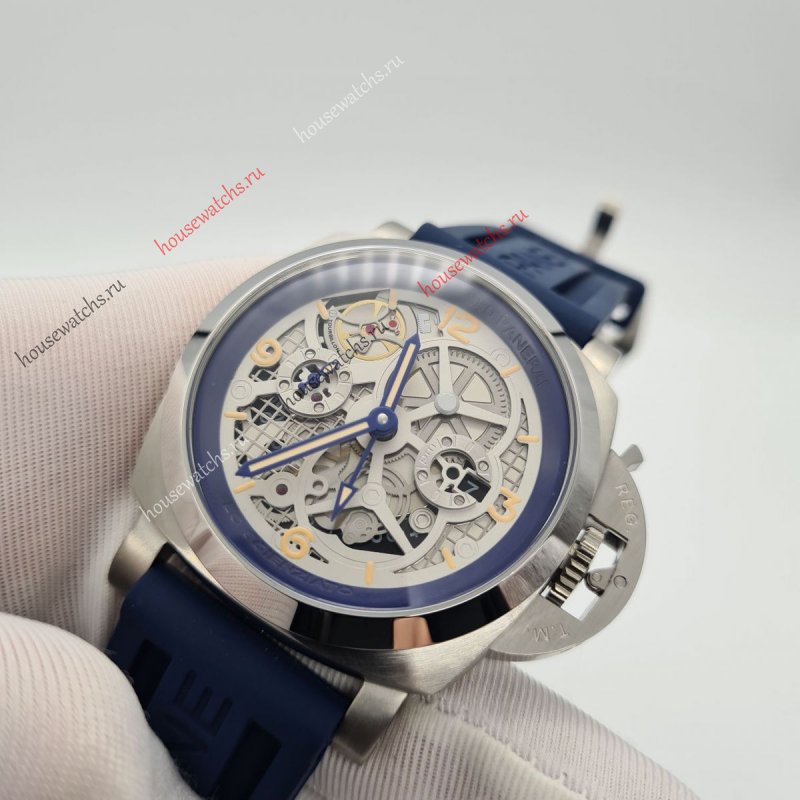 Копия Часы Panerai Special Editions Lo Scienziato Luminor 1950 Tourbillon GMT Артикул H105241