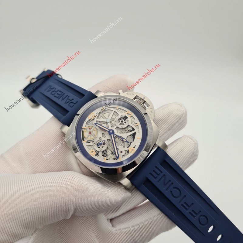 Копия Часы Panerai Special Editions Lo Scienziato Luminor 1950 Tourbillon GMT Артикул H105241