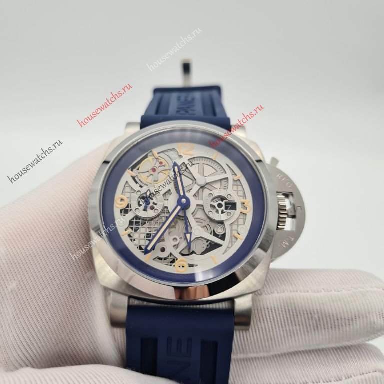 Копия Часы Panerai Special Editions Lo Scienziato Luminor 1950 Tourbillon GMT Артикул H105241