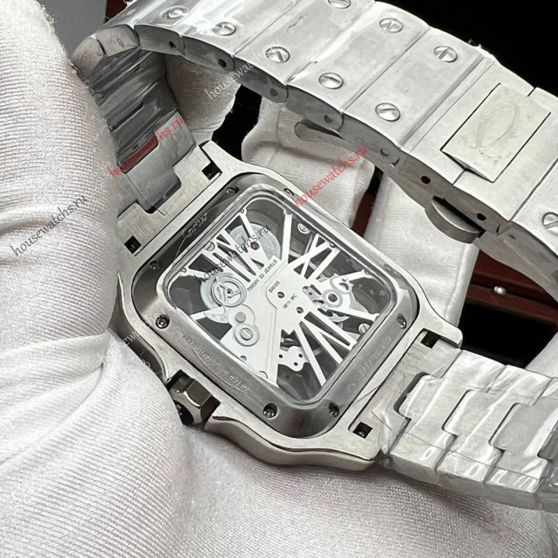 Копия Часы Cartier Santos Dumont Skeleton H105947