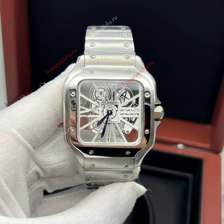 Копия Часы Cartier Santos Dumont Skeleton H105947