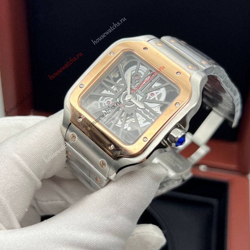 Копия Часы Cartier Santos Dumont Skeleton H105948