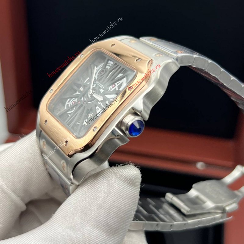 Копия Часы Cartier Santos Dumont Skeleton H105948