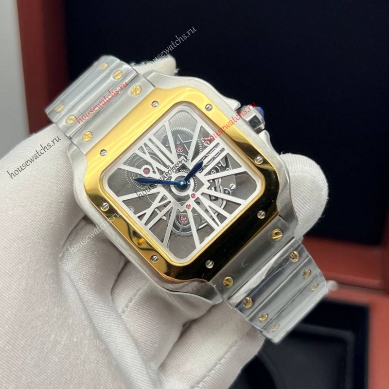 Копия Часы Cartier Santos Dumont Skeleton H105949