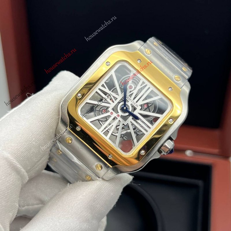 Копия Часы Cartier Santos Dumont Skeleton H105949
