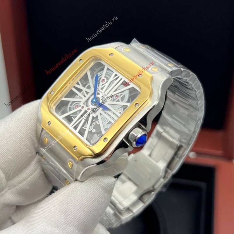 Копия Часы Cartier Santos Dumont Skeleton H105949