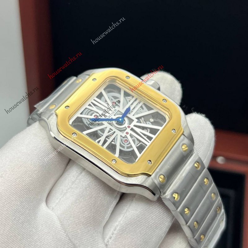 Копия Часы Cartier Santos Dumont Skeleton H105949