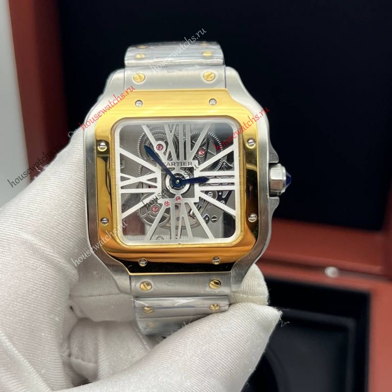 Копия Часы Cartier Santos Dumont Skeleton H105949