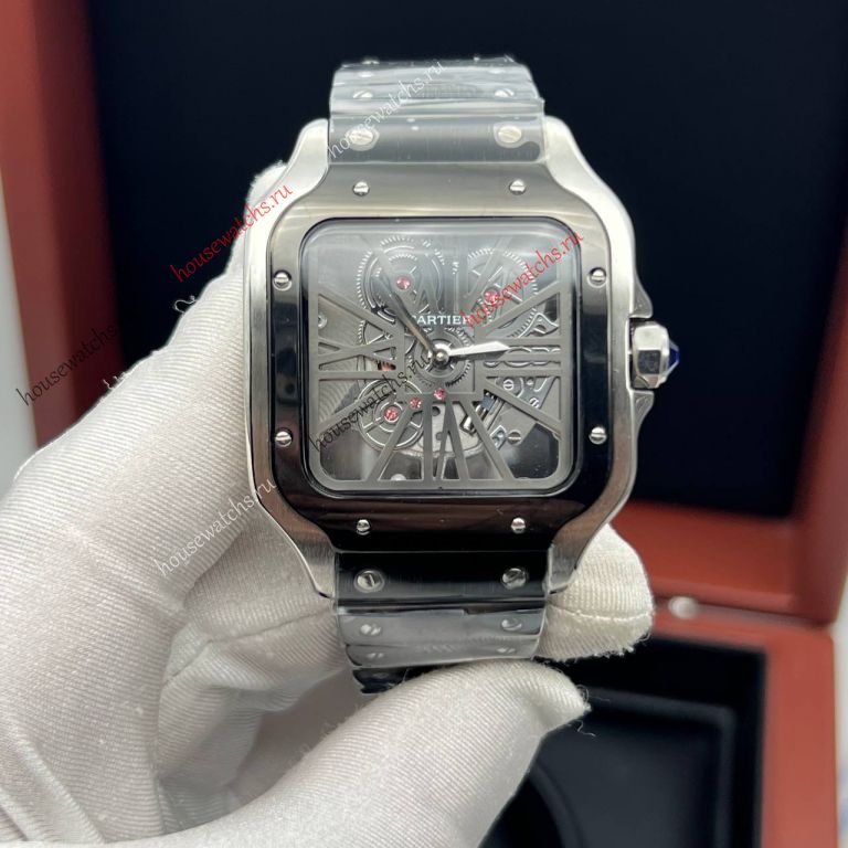 Копия Часы Cartier Santos Dumont Skeleton H105950