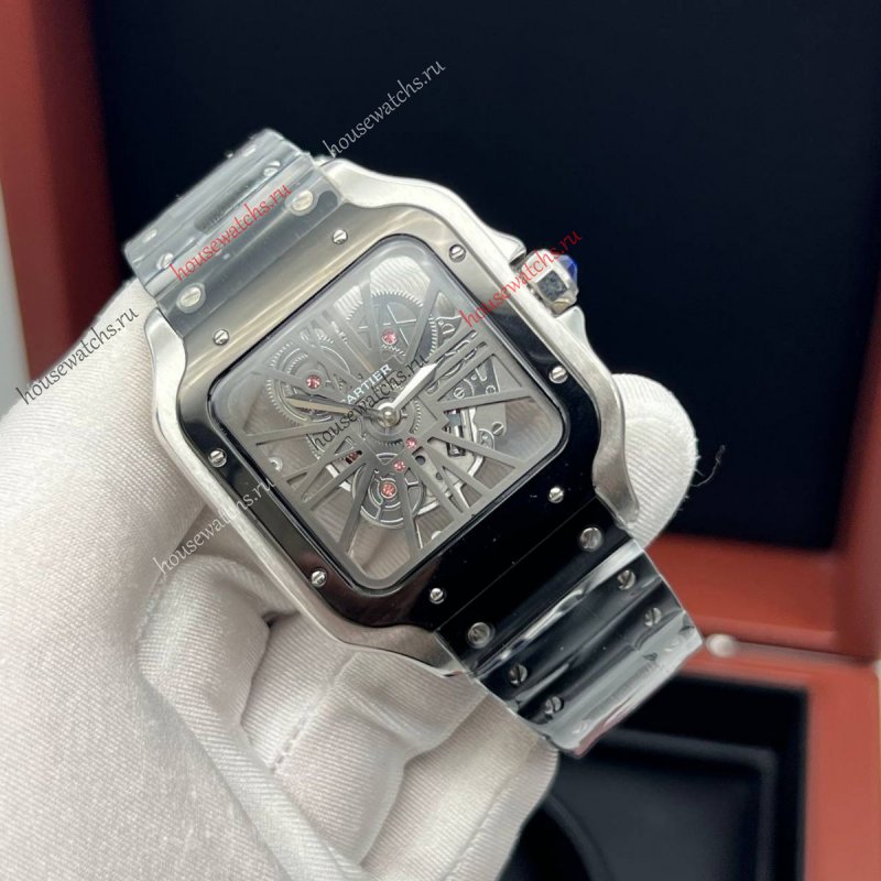 Копия Часы Cartier Santos Dumont Skeleton H105950