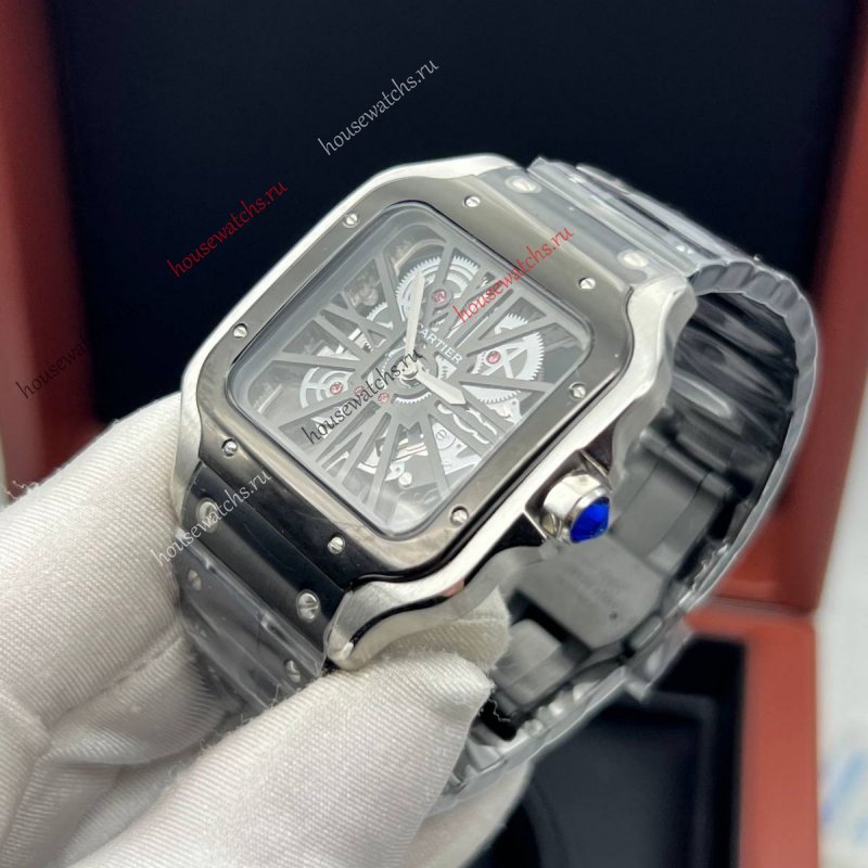 Копия Часы Cartier Santos Dumont Skeleton H105950