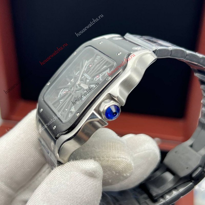 Копия Часы Cartier Santos Dumont Skeleton H105950