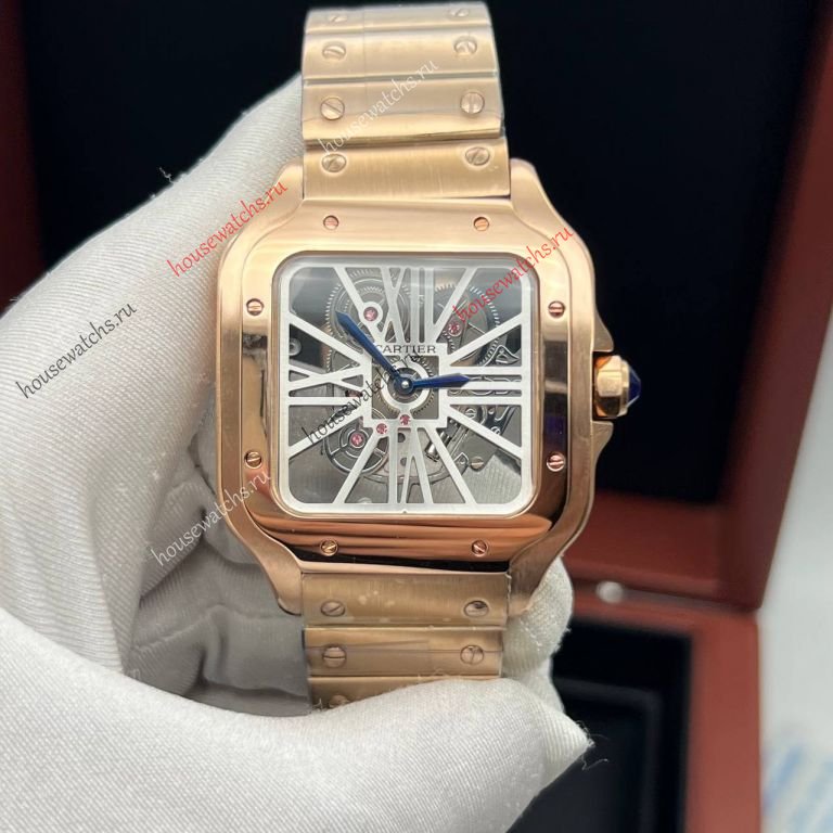 Копия Часы Cartier Santos Dumont Skeleton H105951