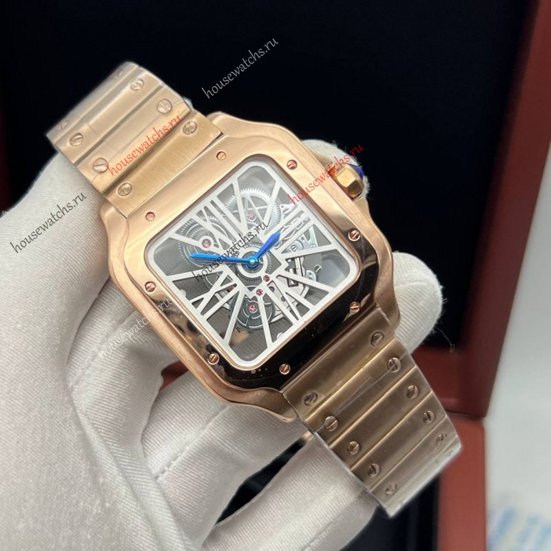 Копия Часы Cartier Santos Dumont Skeleton H105951