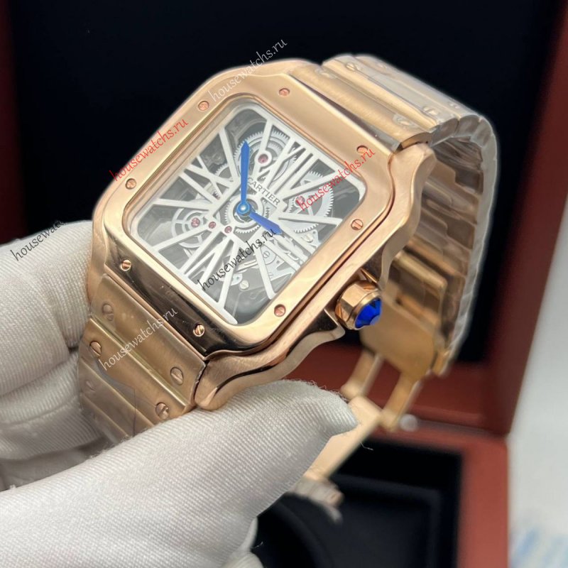 Копия Часы Cartier Santos Dumont Skeleton H105951