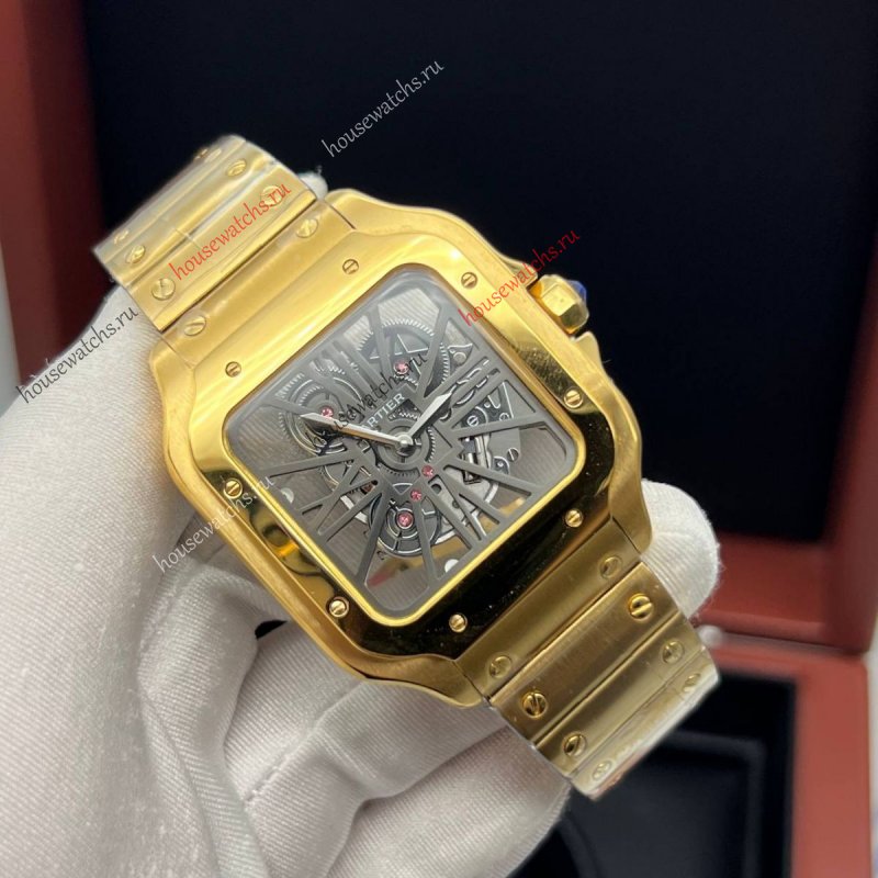 Копия Часы Cartier Santos Dumont Skeleton H105952