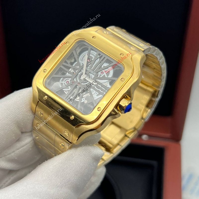 Копия Часы Cartier Santos Dumont Skeleton H105952