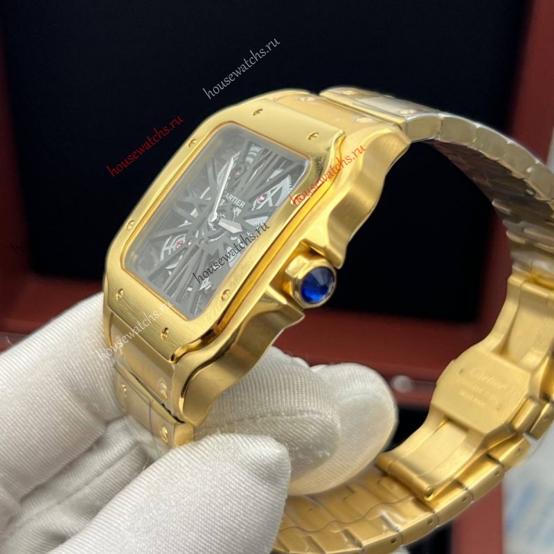 Копия Часы Cartier Santos Dumont Skeleton H105952