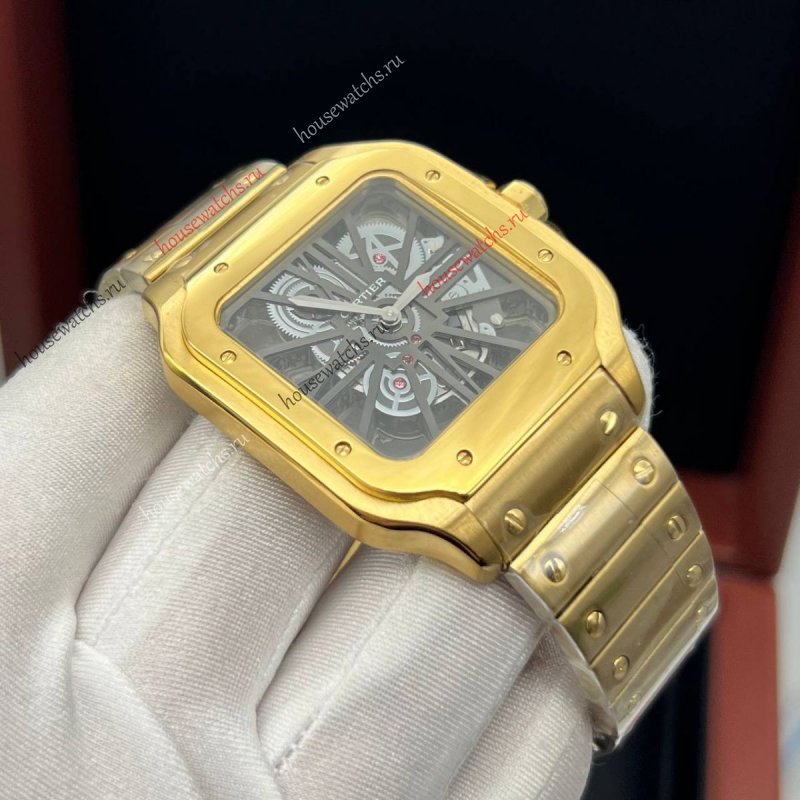 Копия Часы Cartier Santos Dumont Skeleton H105952