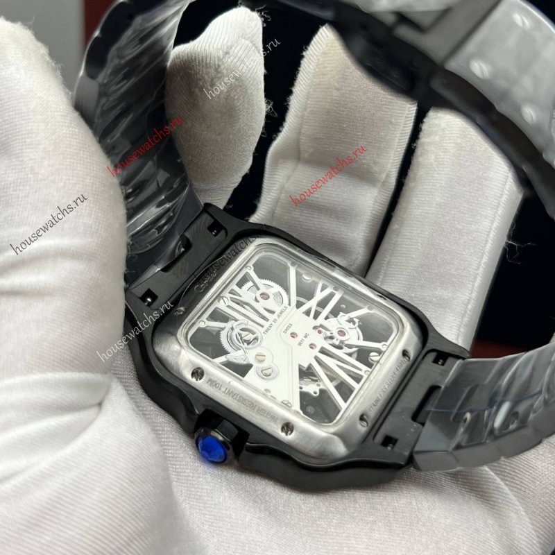 Копия Часы Cartier Santos Dumont Skeleton H105953