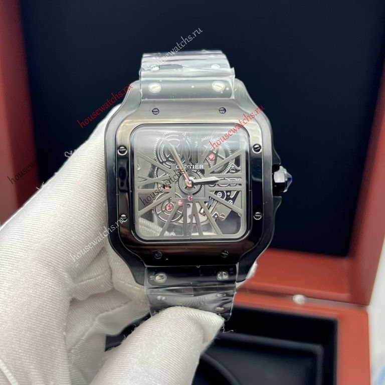 Копия Часы Cartier Santos Dumont Skeleton H105953